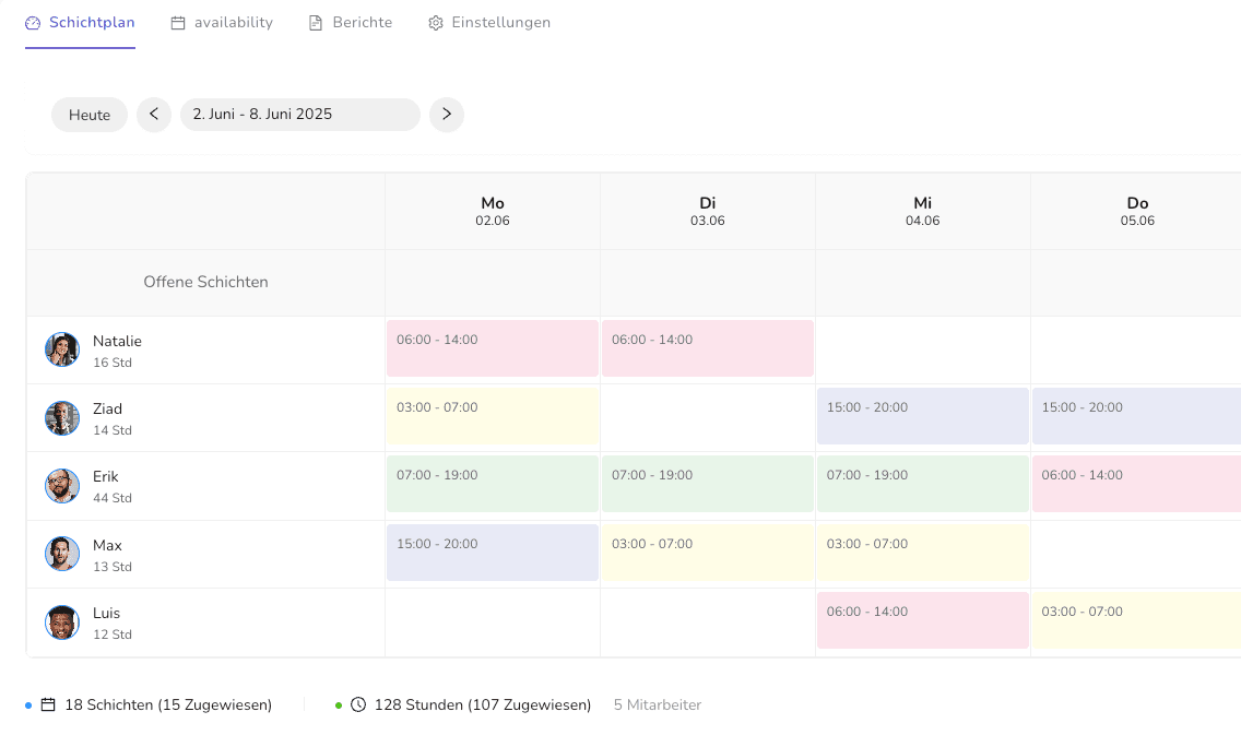 Schichtplan