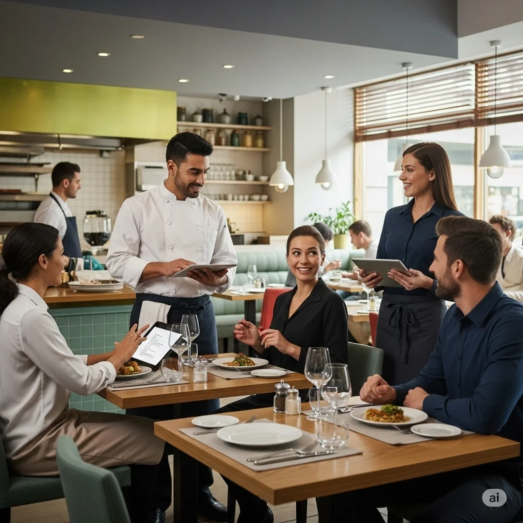 Professioneller Restaurantbetrieb mit moderner Personalverwaltung